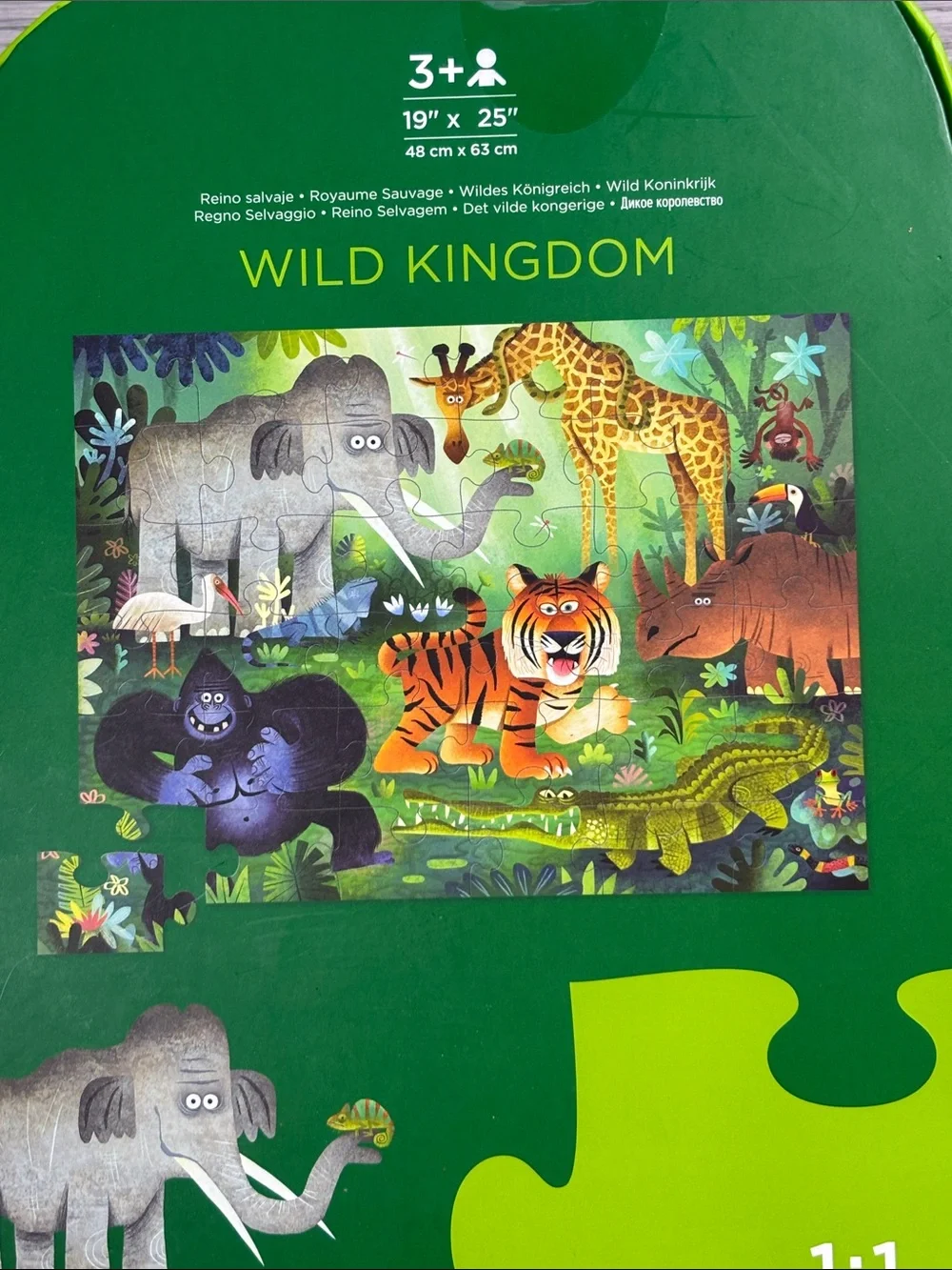 Crocodile Creek Tiger Wild Kingdom 36 Pieces Floor Puzzle NEW